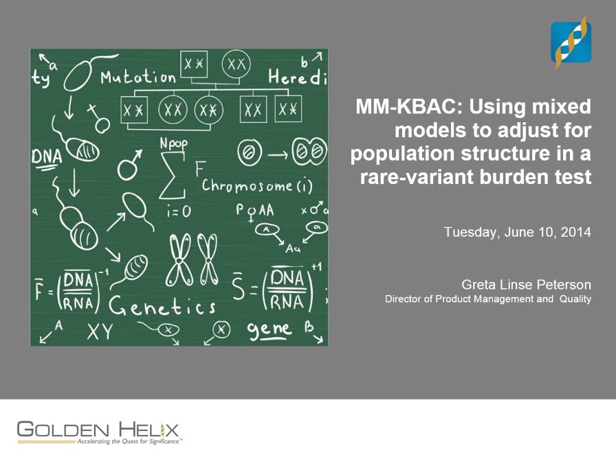 MM-KBAC: Using mixed models to adjust for a population structure in a rare-variant burden test