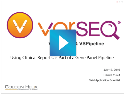 Using Clinical Reports as a aport of a Gene Panel Pipeline