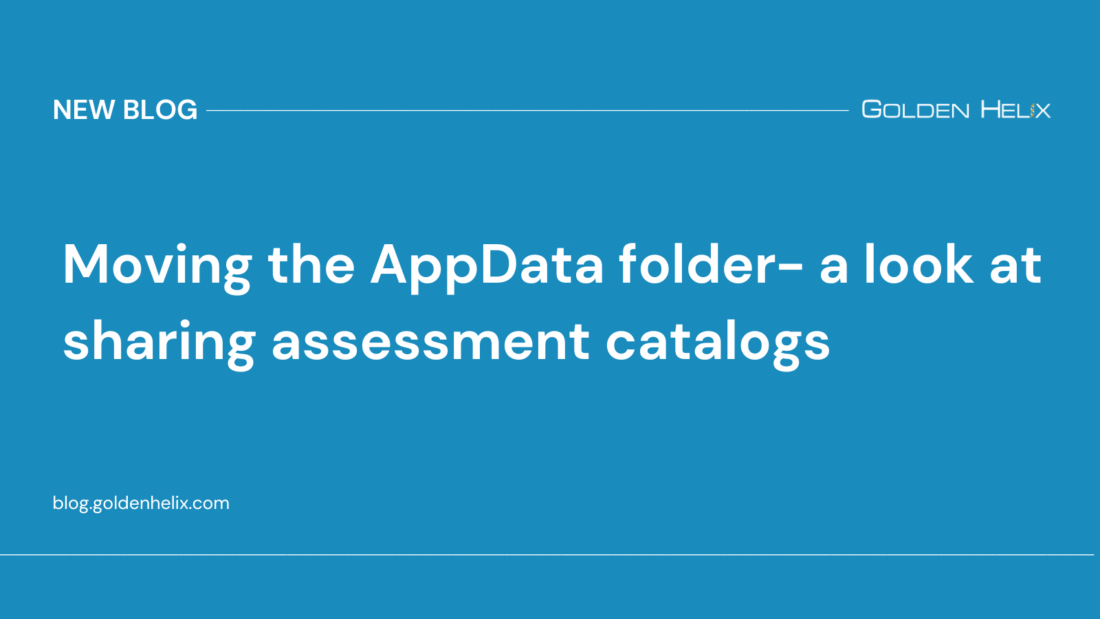 Moving The Appdata Folder- A Look At Sharing Assessment Catalogs - The 