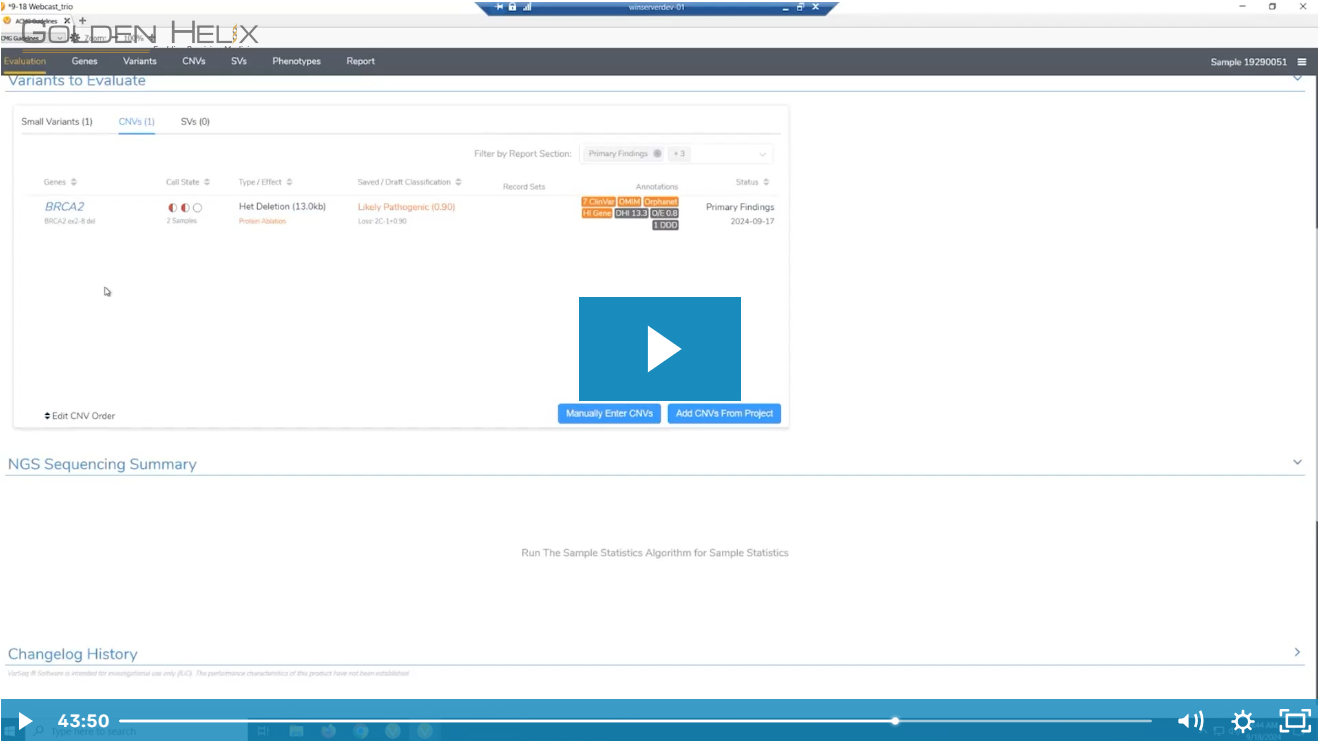 Combined Impact: New Tools to Assess Complex and Compound Heterozygous Variants with VarSeq
  